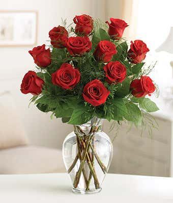 Premium Dozen Red Roses Bouquet